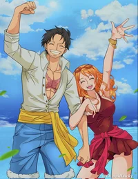 Luffy e nami 