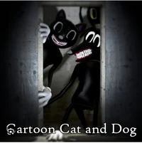 Cartoon cat and dog 