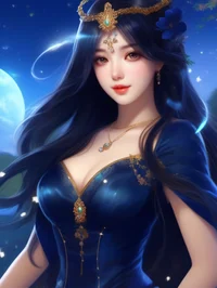 blue butterfly witch