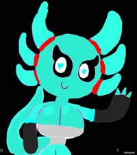 Hatsune miku axolotl