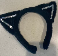 Black Plush Sequin B