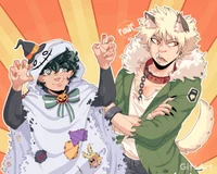 Deku and Bakugo 