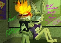 Glitchtrap and Afton