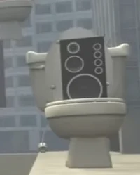 Large speaker toilet