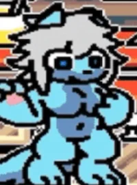 Blue Latex Monster