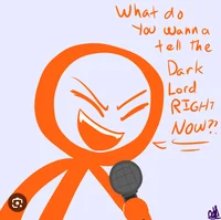 Orange stickman