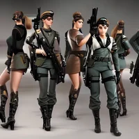 Female SS tank crew