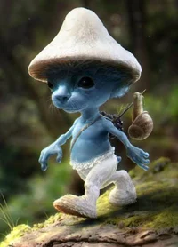 Blue Smurf cat
