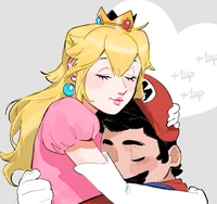 Peach and Mario