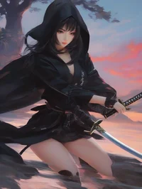 Black Swordswoman