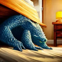 Monster under the be