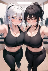 Sporty Twin Sisters