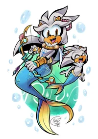 mermaid -silver