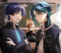 Xiao and Scaramouche