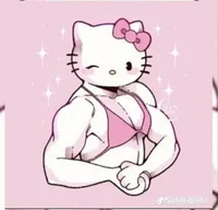 Muscular Hello Kitty