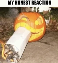 Smoking pumpkin