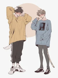 Cat and dog boys