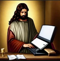 Jesus with a Laptop
