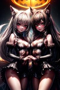Twin fox girls 