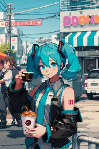 Dunkin Miku
