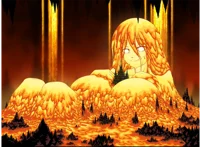 Giantess lava girl