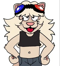 Flick albino raccoon