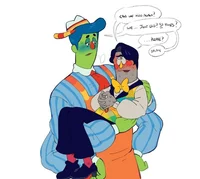 Frank y Howdy padres