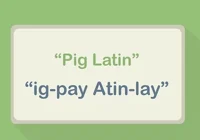 I speak Pig Latin