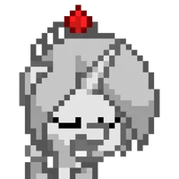 a marble pony statue