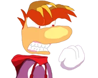 Rayman angry