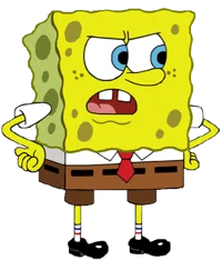 Spongebob angry