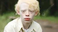 Albinism Boy