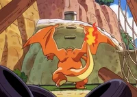 Charizard in pipe
