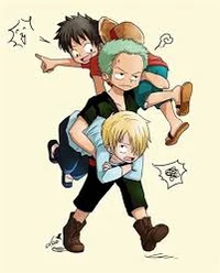 Luffy zoro e sanji