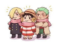 Luffy Sanji y zoro