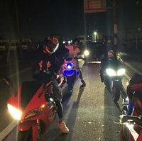 Motorcyclist friends