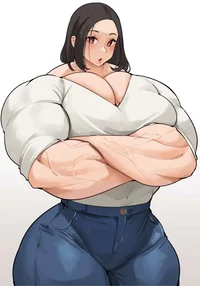 Muscle woman
