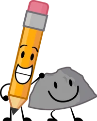 Pencil and Rocky 