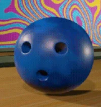 bowling ball and pin