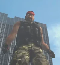 banded skibidi human