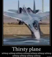 Thirsty plane