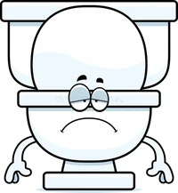 Sad toilet