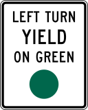 Left turn yield on 