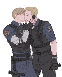 Wesker and Leon