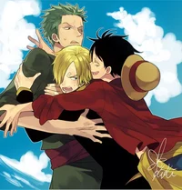 Luffy Zoro y Sanji