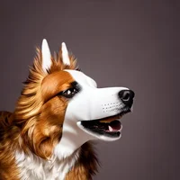 Dog head mask