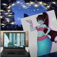 genie and laptop