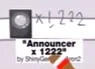 Announcer x 1222 