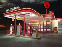 The gas station