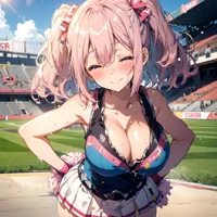 Megadere cheerleader